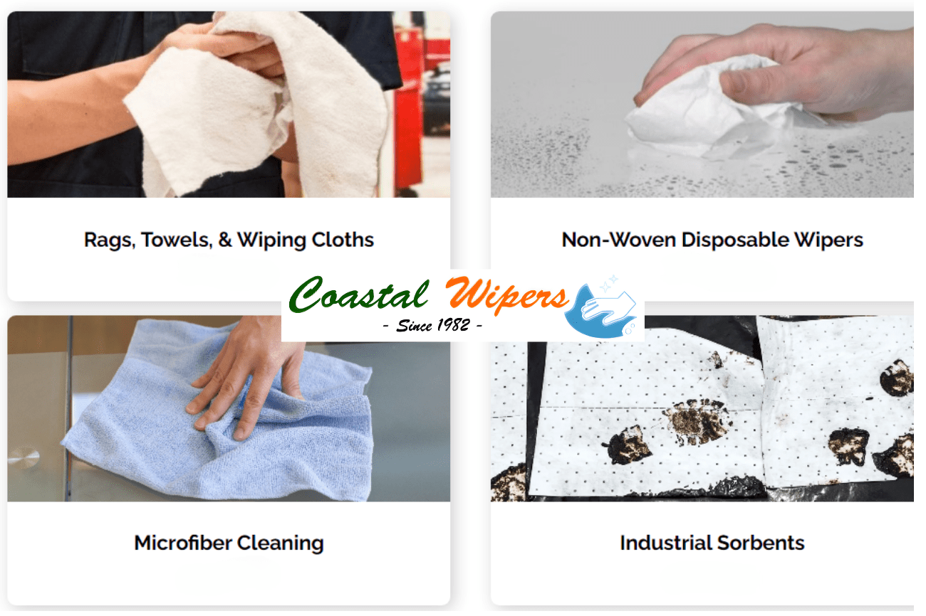 Industrial Cleaning Supplies Offered by Coastal Wipers